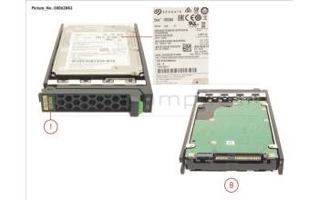 Fujitsu HD SAS 12G 600GB 10K 512E HOT PL 2.5\' EP for Fujitsu Primergy RX4770 M6
