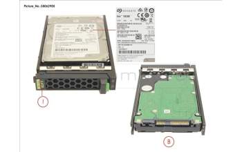 Fujitsu HD SAS 12G 2.4TB 10K 512E SED H-PL 2.5\' for Fujitsu Primergy RX4770 M6