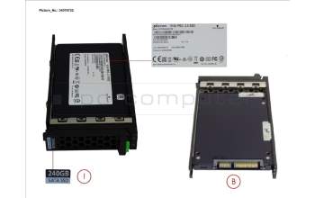 Fujitsu SSD SATA 6G 240GB READ-INT. 2.5\' H-P EP for Fujitsu Primergy RX4770 M6