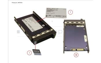 Fujitsu SSD SATA 6G 960GB READ-INT. 2.5\' H-P EP for Fujitsu Primergy RX4770 M6