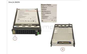 Fujitsu SSD SAS 12G 800GB MIXED-USE 2.5\' H-P EP for Fujitsu Primergy RX4770 M6