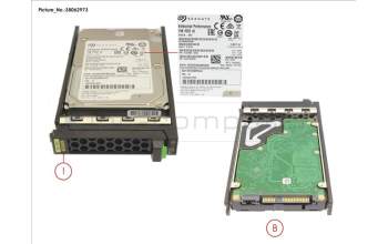 Fujitsu HD SAS 12G 600GB 15K HOT PL 2.5\' EP for Fujitsu Primergy RX4770 M6