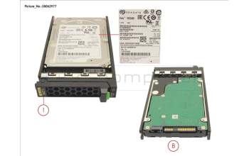 Fujitsu HD SAS 12G 1.2TB 10K 512N HOT PL 2.5\' EP for Fujitsu Primergy RX4770 M6