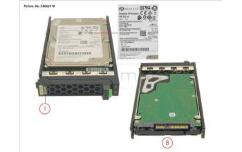 Fujitsu HD SAS 12G 300GB 10K 512N HOT PL 2.5\' EP for Fujitsu Primergy RX4770 M6