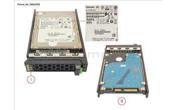 Fujitsu HD SAS 12G 1.8TB 10K 512E HOT PL 2.5\' EP for Fujitsu Primergy RX4770 M6