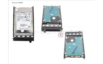 Fujitsu HD SAS 12G 600GB 10K 512E HOT PL 2.5\' EP for Fujitsu Primergy RX4770 M6