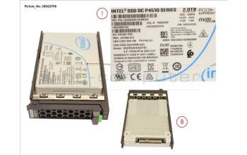 Fujitsu SSD PCIE3 2TB READ-INT. 2.5\' H-P EP for Fujitsu Primergy RX4770 M6
