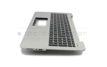 SG-64910-2DA original Asus keyboard incl. topcase DE (german) black/silver b-stock