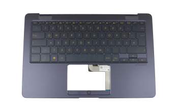 SG-86720-2DA original Asus keyboard incl. topcase DE (german) black/blue with backlight