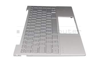 SG-A2610-XDA original HP keyboard incl. topcase DE (german) silver/silver with backlight