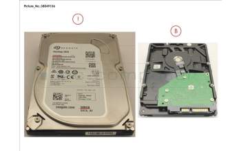 Fujitsu HDD 500GB SATA S3 7.2K 3.5\' 4K for Fujitsu Esprimo P957