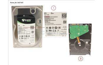 Fujitsu HDD 8TB BC-SATA S3 7.2K 3.5\' for Fujitsu Celsius M7010X