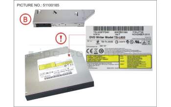 Fujitsu SMX:TS-L633F-BL SATA DVD SM SL