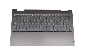 SN20P24139 original Lenovo keyboard incl. topcase CH (swiss) grey/grey with backlight