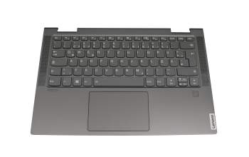 SN20Q40661 original Lenovo keyboard incl. topcase DE (german) grey/grey with backlight