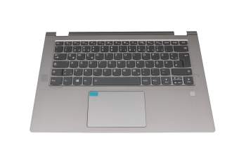 SN20Q40661 original Lenovo keyboard incl. topcase DE (german) grey/silver with backlight