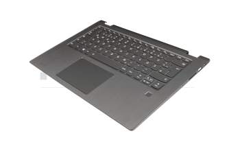 SN20Q40793 original Lenovo keyboard incl. topcase DE (german) grey/grey with backlight