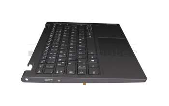 SN20Q40846 original Lenovo keyboard incl. topcase DE (german) grey/grey with backlight
