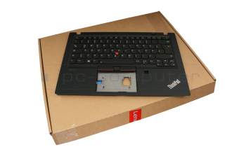 SN20W19570 original Lenovo keyboard incl. topcase DE (german) black/black with backlight and mouse-stick