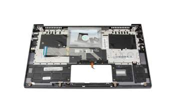 SN20W85061 original Lenovo keyboard incl. topcase ND (nordic) grey/grey with backlight