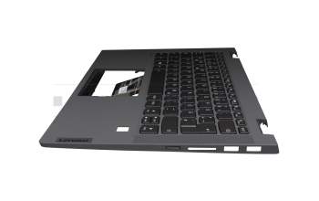 SN20W85253 original Lenovo keyboard incl. topcase DE (german) grey/grey with backlight