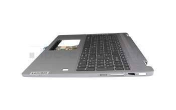 SN21B40858 original Lenovo keyboard incl. topcase DE (german) grey/grey (Arctic Gray)