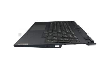 SN21B43708 original Lenovo keyboard incl. topcase DE (german) black/blue with backlight
