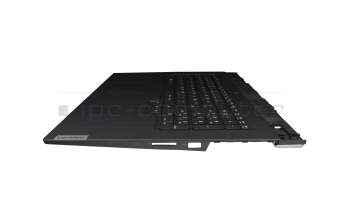 SN21B43708 original Lenovo keyboard incl. topcase DE (german) black/blue with backlight