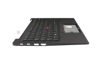 SN21D05733-01 original Lenovo keyboard incl. topcase DE (german) black/black with backlight and mouse-stick