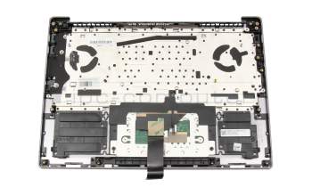 SN21J76407 original Lenovo keyboard incl. topcase DE (german) black/grey with backlight