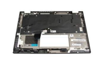 SN21J80923 original Lenovo keyboard incl. topcase ND (nordic) black/black with backlight and mouse-stick