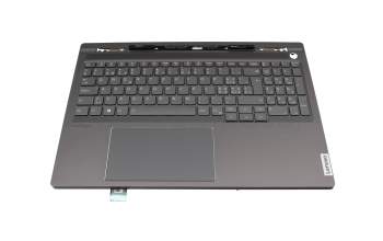 SN21K44624 original Lenovo keyboard incl. topcase CH (swiss) grey/grey with backlight