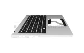 SN7CH3B10 original LiteOn keyboard incl. topcase CH (swiss) black/silver with backlight