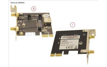 Fujitsu PCI-E M.2 BOARD (W. LP BRACKET) for Fujitsu Esprimo D538