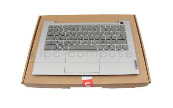 ST60X54340E1SC08P8A34 original Lenovo keyboard incl. topcase DE (german) grey/grey with backlight