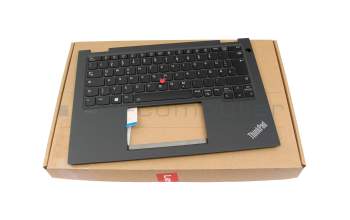 T069L1 Keyboard incl. topcase DE (german) black/grey with backlight and mouse-stick (no WWAN)