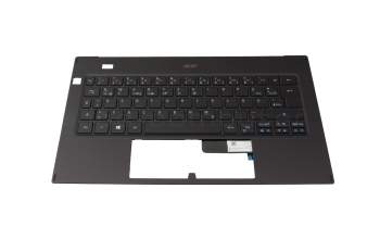 T079C1 Keyboard incl. topcase DE (german) black/blue/black with backlight
