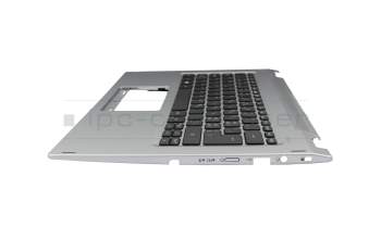 T2454N Keyboard incl. topcase CH (swiss) black/silver with backlight