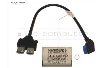 Fujitsu T26139-Y3999-V501 CBL_FRONT_USB