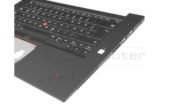 TLX1ER Keyboard incl. topcase DE (german) black/black with backlight and mouse-stick b-stock