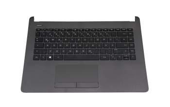 TSCEA0P1009030 original HP keyboard incl. topcase DE (german) black/grey