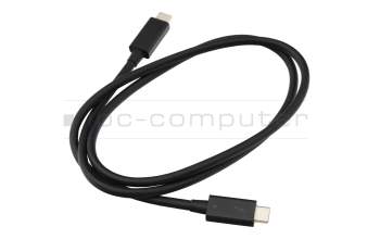 Thunderbolt data / charging cable black 0,80m suitable for LG Gram 17 (17Z90R)