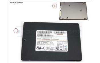 Fujitsu SSD S3 960GB 2.5 SATA (SFF) for Fujitsu Celsius M7010