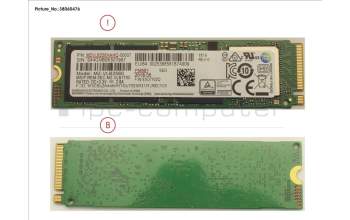 Fujitsu SSD PCIE M.2 2280 256GB PM981 (OPAL) for Fujitsu Esprimo G5010