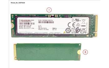 Fujitsu SSD PCIE M.2 2280 256GB PM981A for Fujitsu Esprimo G5010