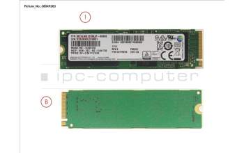 Fujitsu SSD PCIE M.2 2280 512GB for Fujitsu Celsius M7010