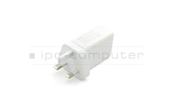 USB AC-adapter 18.0 Watt UK wallplug white original for Asus Fonepad Note 6 (ME560CG)