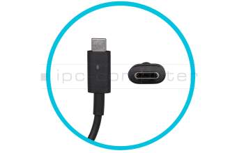 USB-C AC-adapter 45.0 Watt original for Dell Chromebook 13 3380 (P80G001)