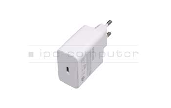 USB-C AC-adapter 65.0 Watt EU wallplug white original for Samsung Galaxy Book Pro (NP935XDB)