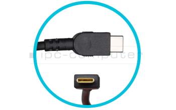 USB-C AC-adapter 65.0 Watt rounded original for Fujitsu LifeBook E4411
